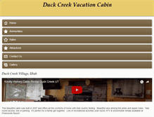 Tablet Screenshot of duckcreekvacation.com